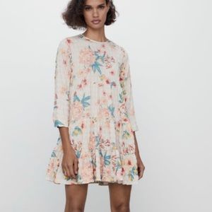 Zara floral print dress
